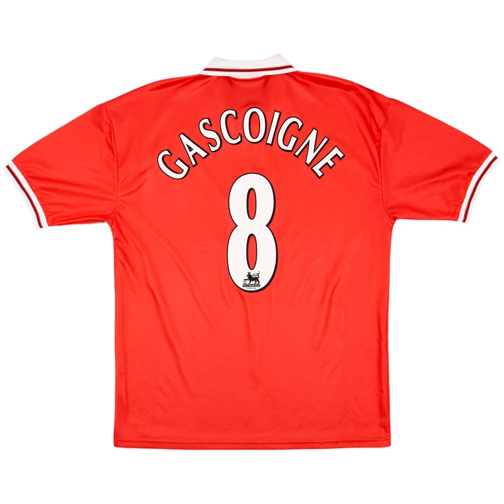 1998-99 Middlesbrough Home Shirt Gascoigne #8 - 8/10 - (XL)
