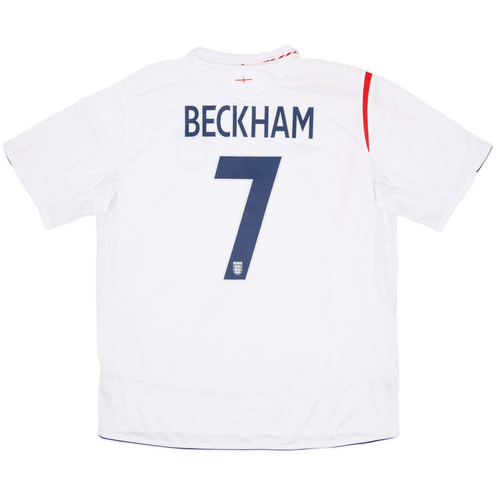 2005-07 England Home Shirt Beckham #7 (XXL)