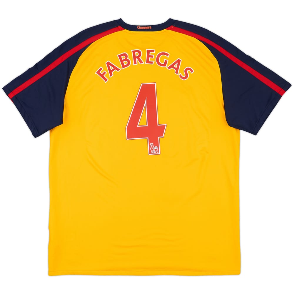 2008-09 Arsenal Away Shirt Fabregas #4 - 7/10 - (XL)