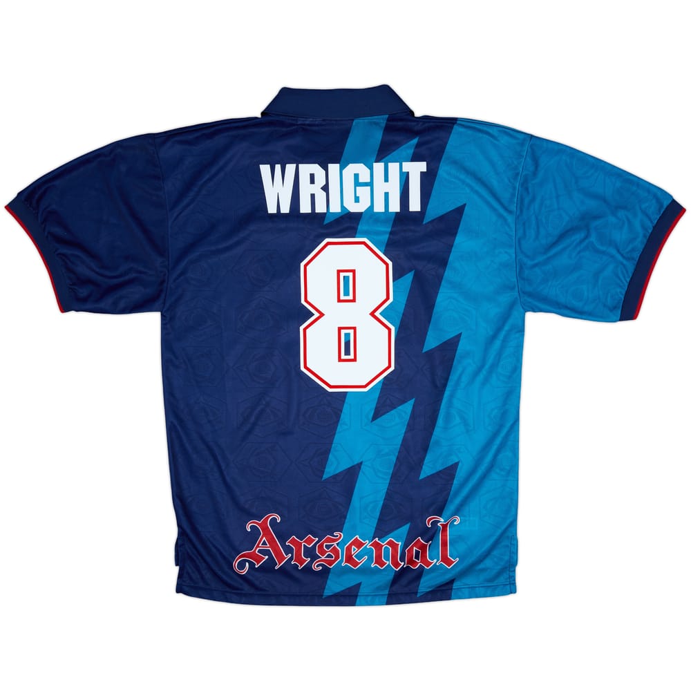 1995-96 Arsenal Away Shirt Wright #8 - 9/10 - (XL)