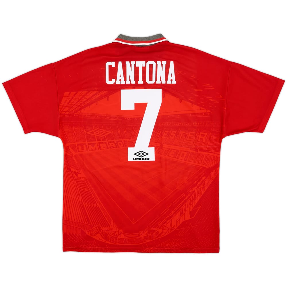 1994-96 Manchester United Home Shirt Cantona #7 - 7/10 - (L)