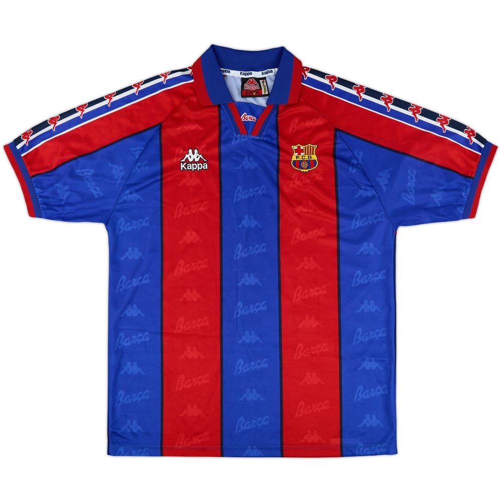 1995-97 Barcelona Home Shirt - 10/10 - (L)