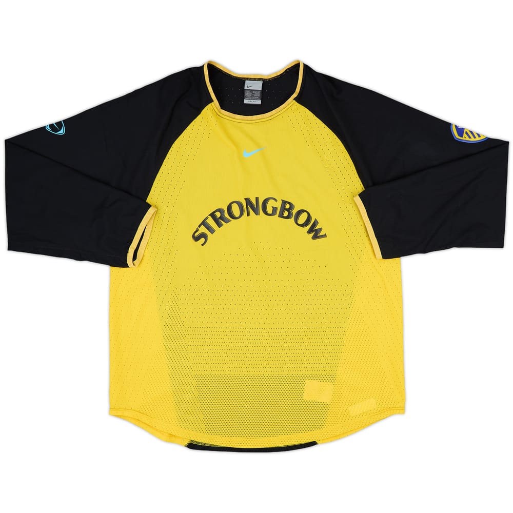 2000-01 Leeds United Player Issue Nike Training L/S Shirt - 8/10 - (L)