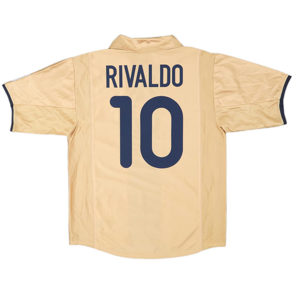 2001-03 Barcelona Away Shirt Rivaldo #10 - 9/10 - (L)
