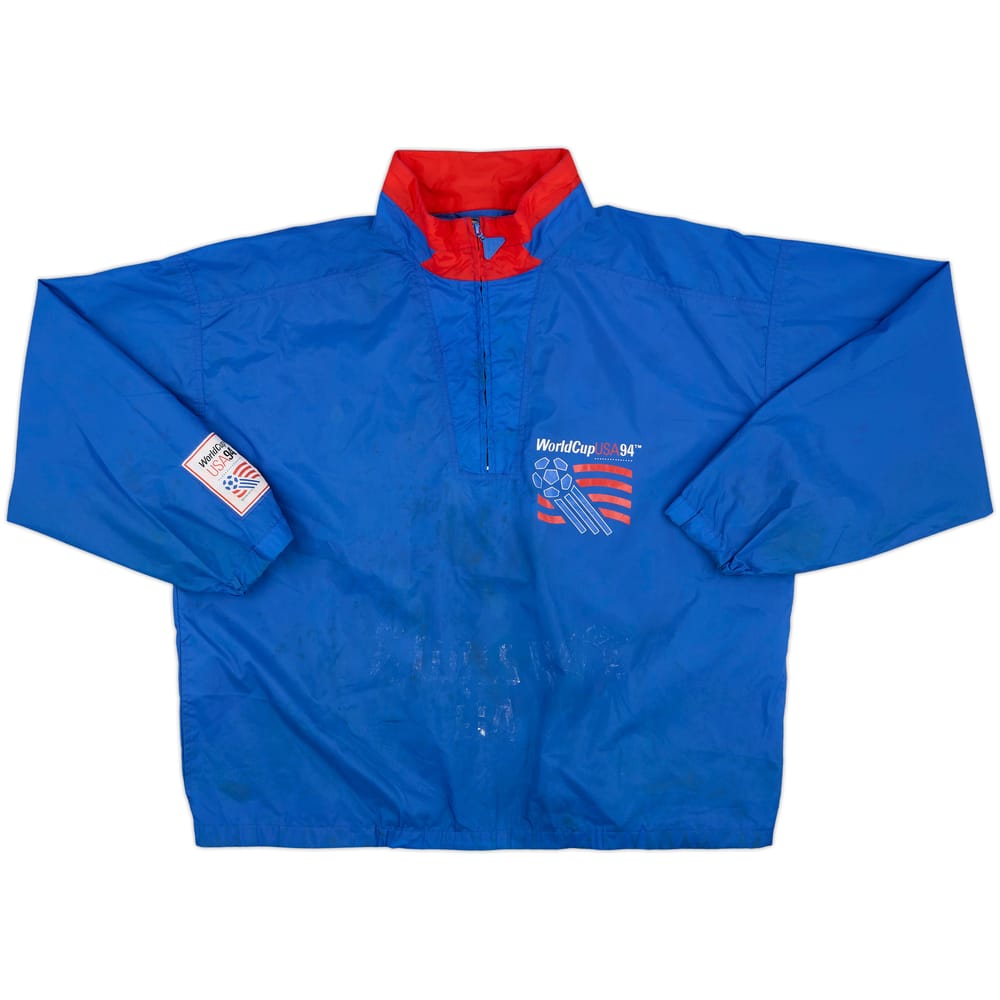 1994 World Cup USA 94 Apex 1/4 Zip Rain Jacket - 5/10 - (XL)