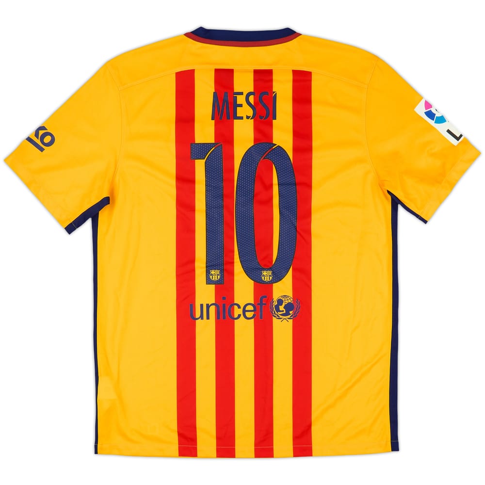 2015-16 Barcelona Away Shirt Messi #10 (L)