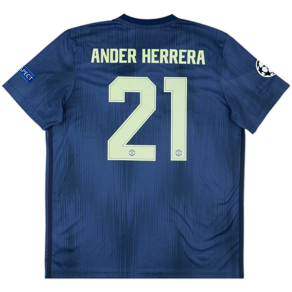 2018-19 Manchester United Third Shirt Ander Herrera #21 - 8/10 - (XL)