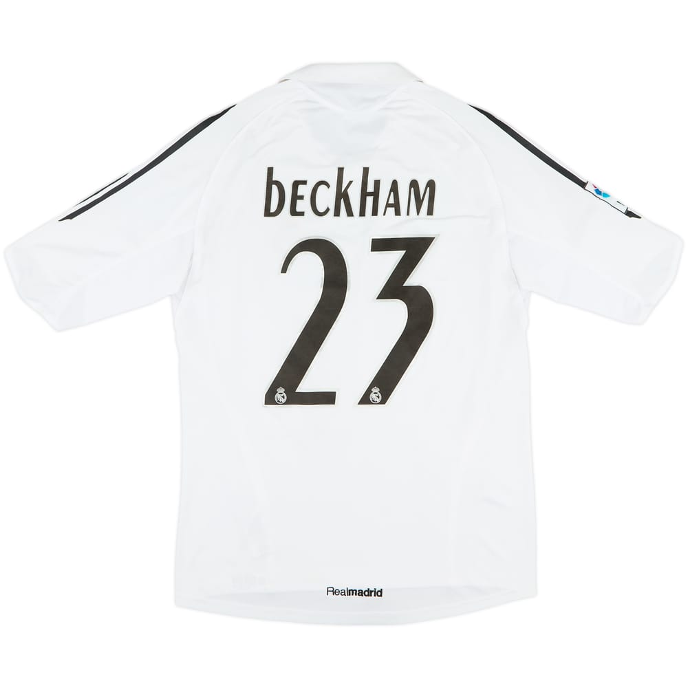 2005-06 Real Madrid Home Shirt Beckham #23 - 8/10 - (M)