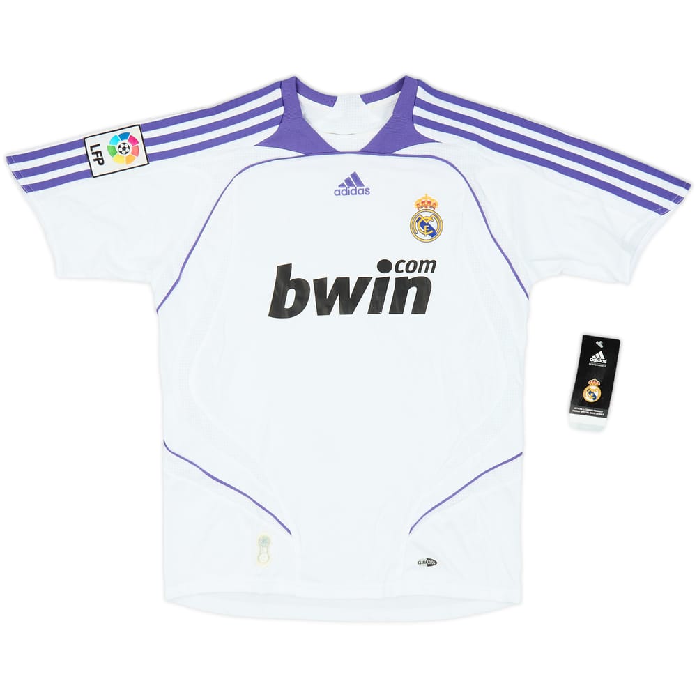 2007-08 Real Madrid Home Shirt (M.Boys)