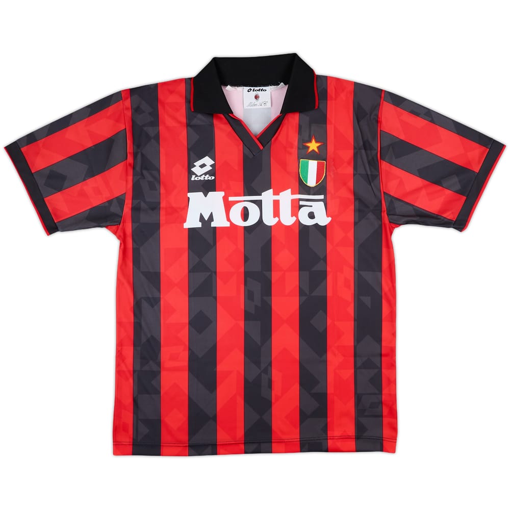 1995-96 AC Milan Home Shirt #6 - 7/10 - (L)