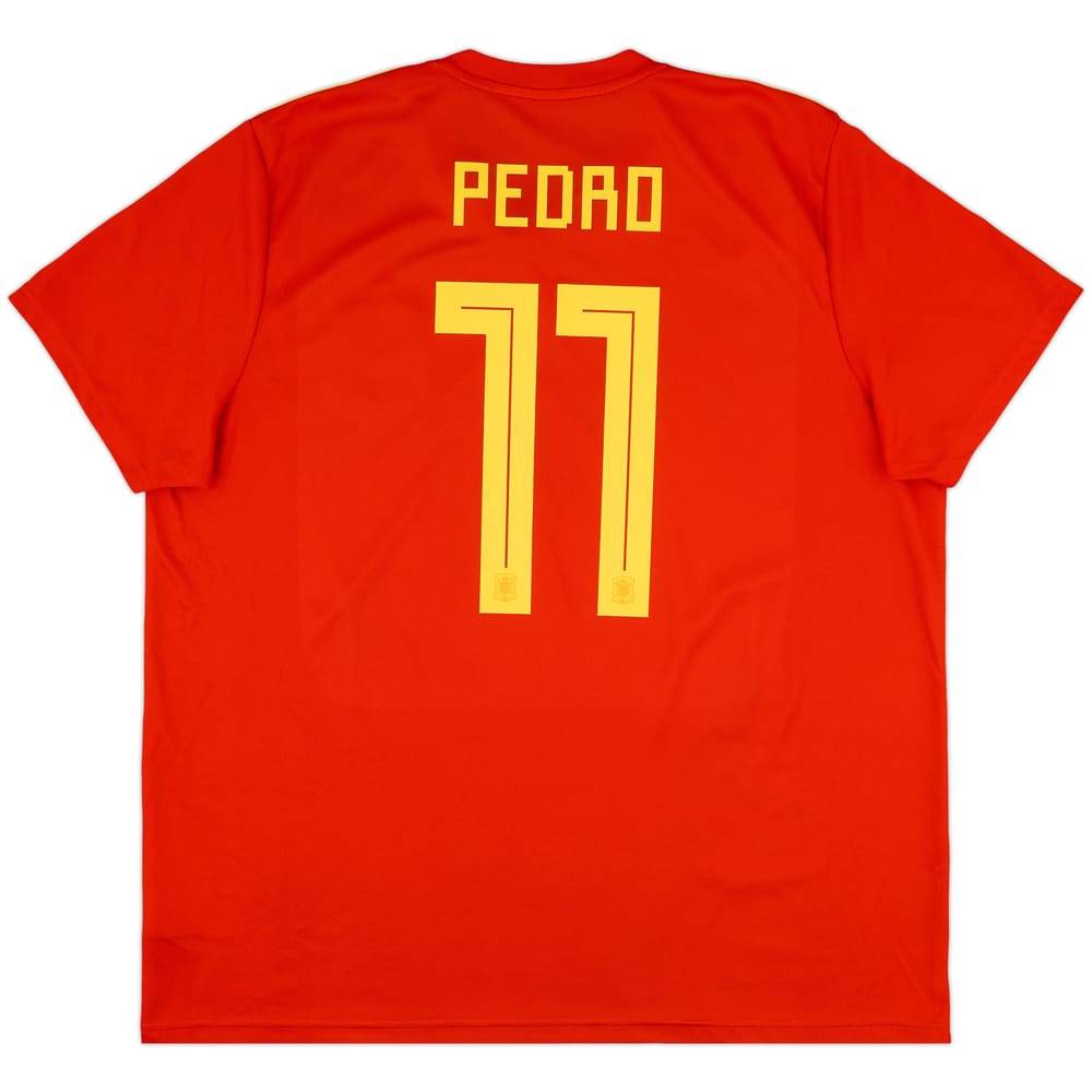 2018-19 Spain Home Shirt Pedro #11 - 9/10 - (XXL)