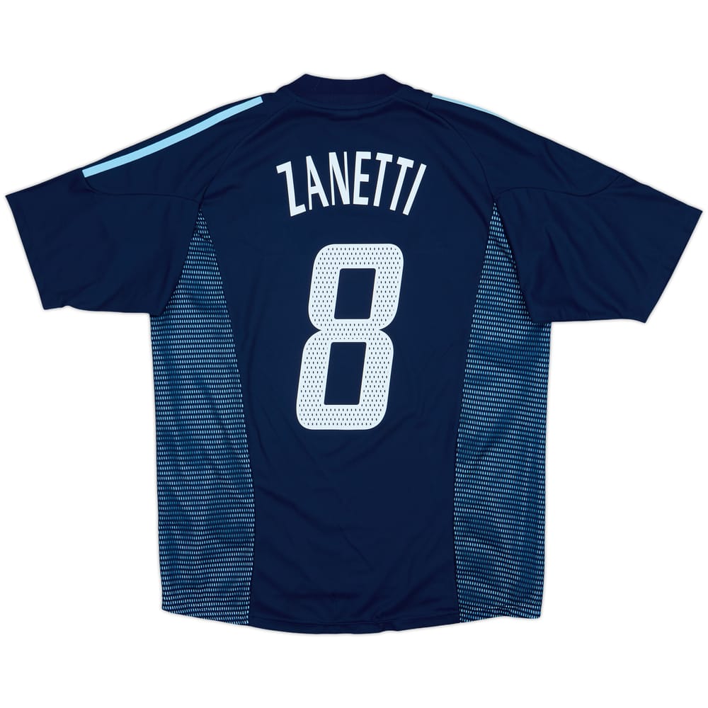 2002-04 Argentina Away Shirt Zanetti #8 - 9/10 - (M)