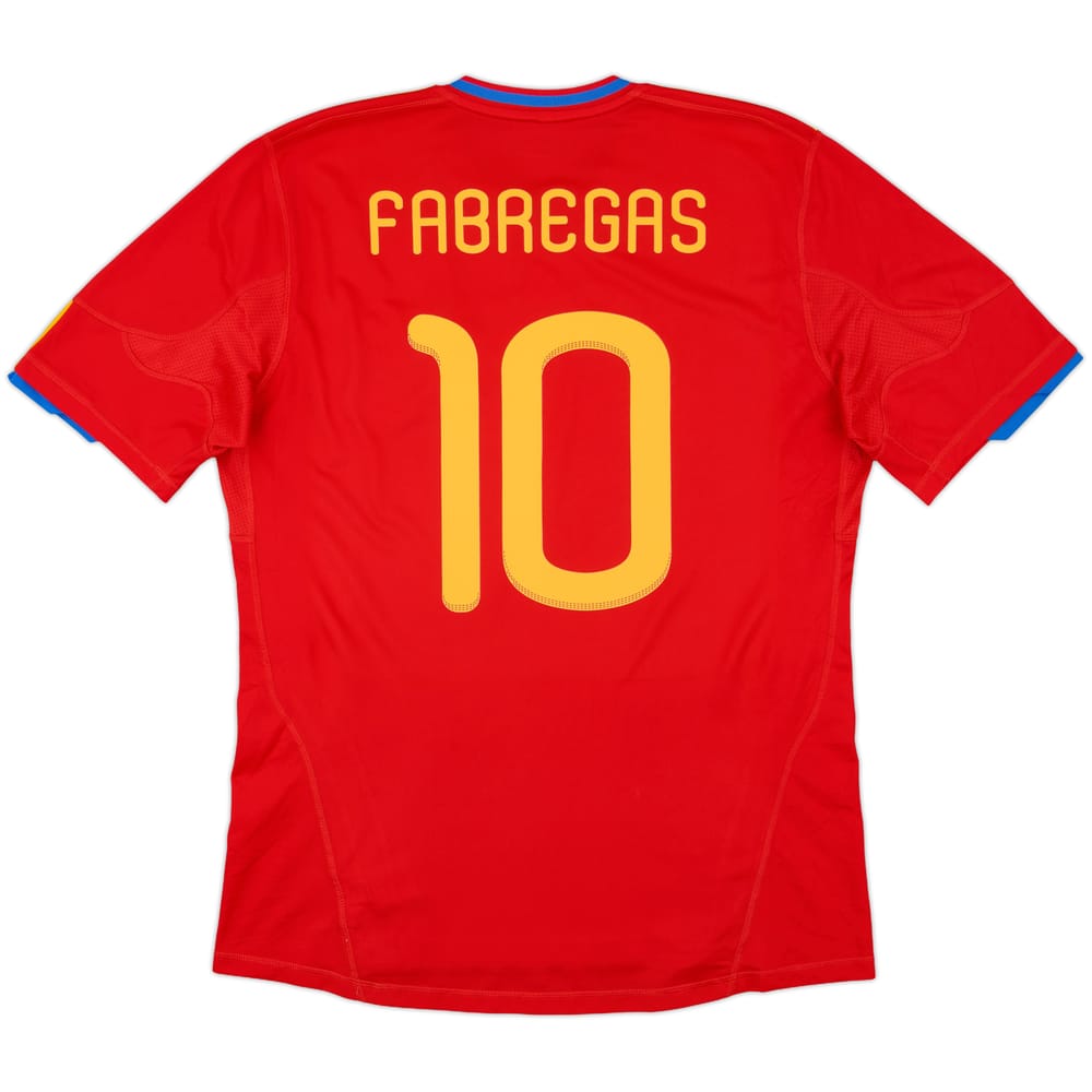 2009-10 Spain Home Shirt Fabregas #10 - 8/10 - (L)