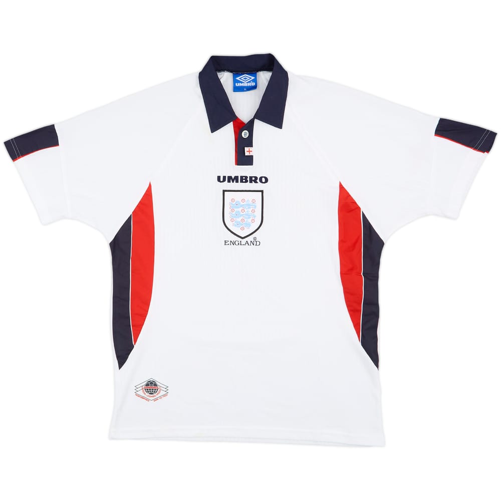 1997-99 England Home Shirt #11 - 7/10 - (XL)