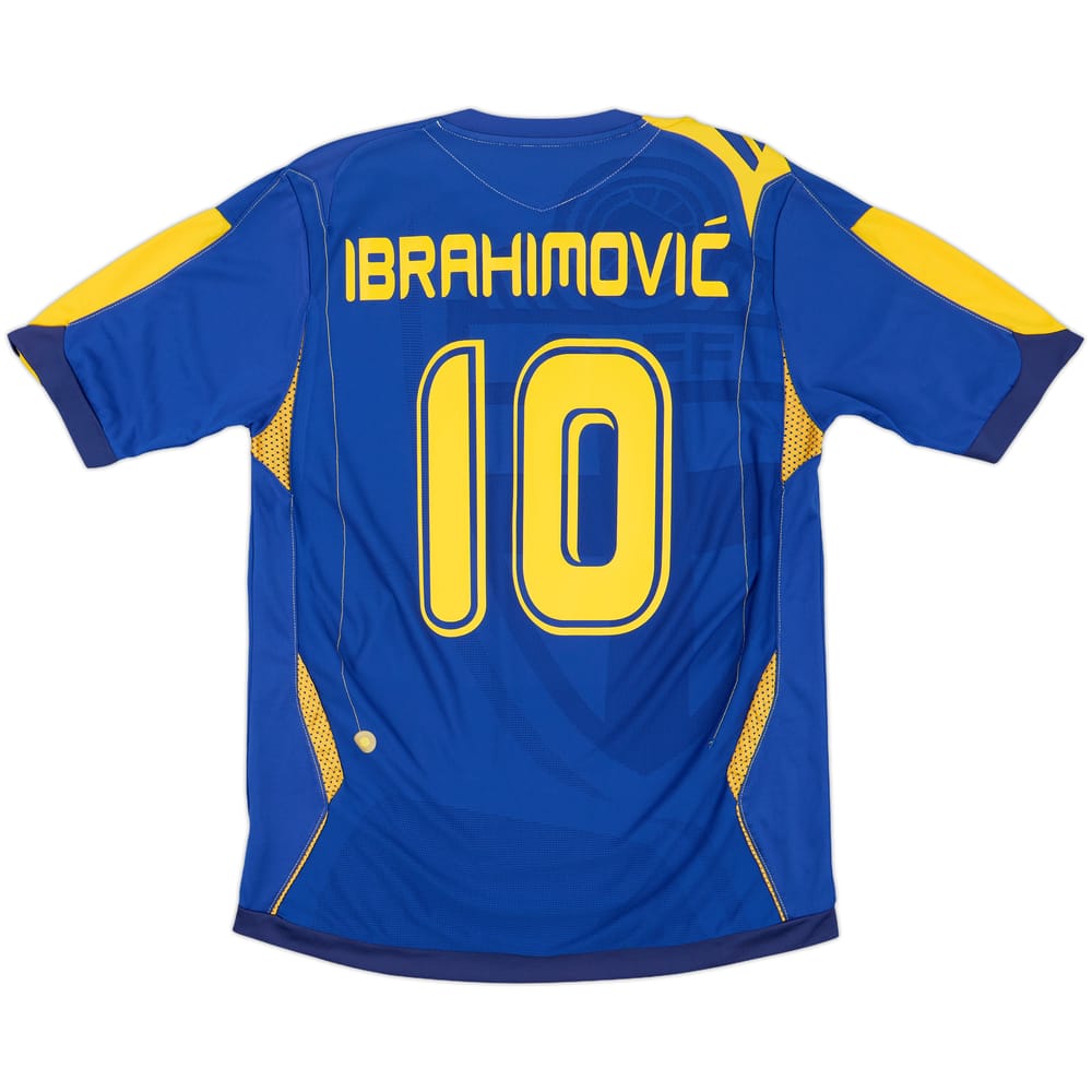 2006-08 Sweden Away Shirt Ibrahimovic #10 - 8/10 - (M)
