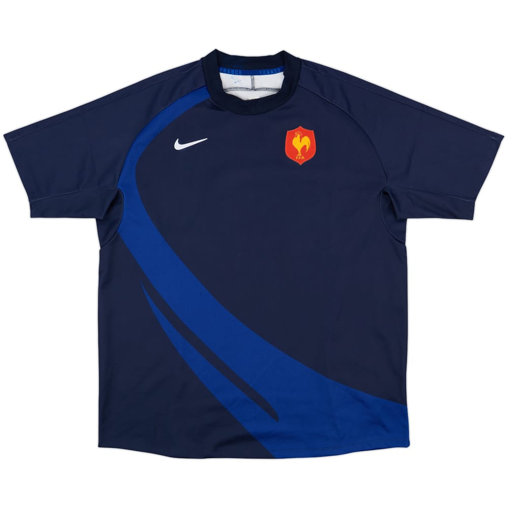 2007-08 France Rugby Home Shirt - 9/10 - (XL)
