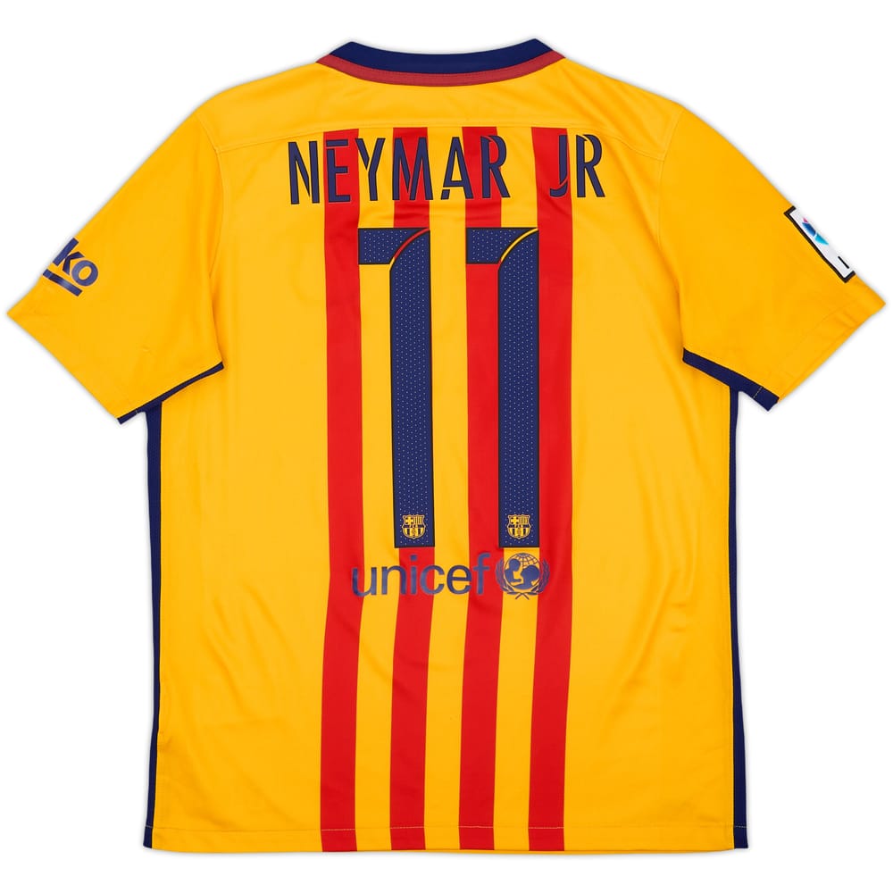 2015-16 Barcelona Away Shirt Neymar #11 - 8/10 - (XL.Boys)