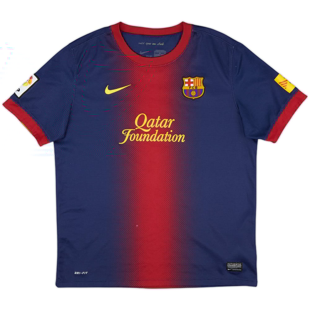 2012-13 Barcelona Home Shirt - 8/10 - (XL.Boys)