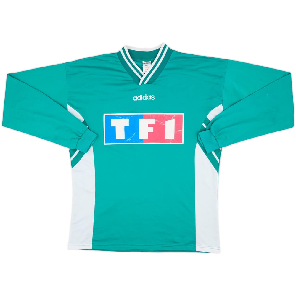 1990s Coupe de France Home L/S Shirt #6 - 5/10 - (XL)