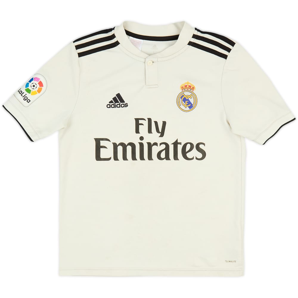 2018-19 Real Madrid Home Shirt - 4/10 - (L.Boys)