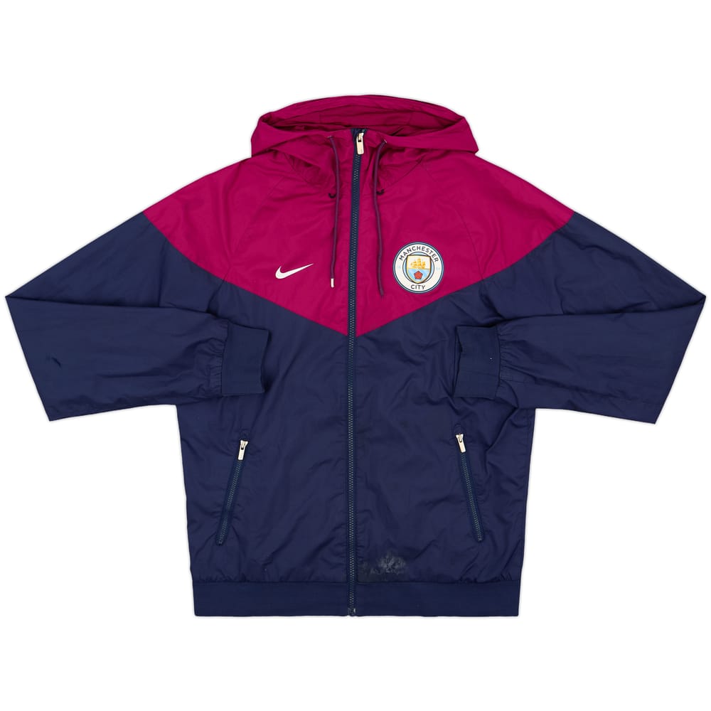2018-19 Manchester City Nike Hooded Track Jacket - 5/10 - (S)