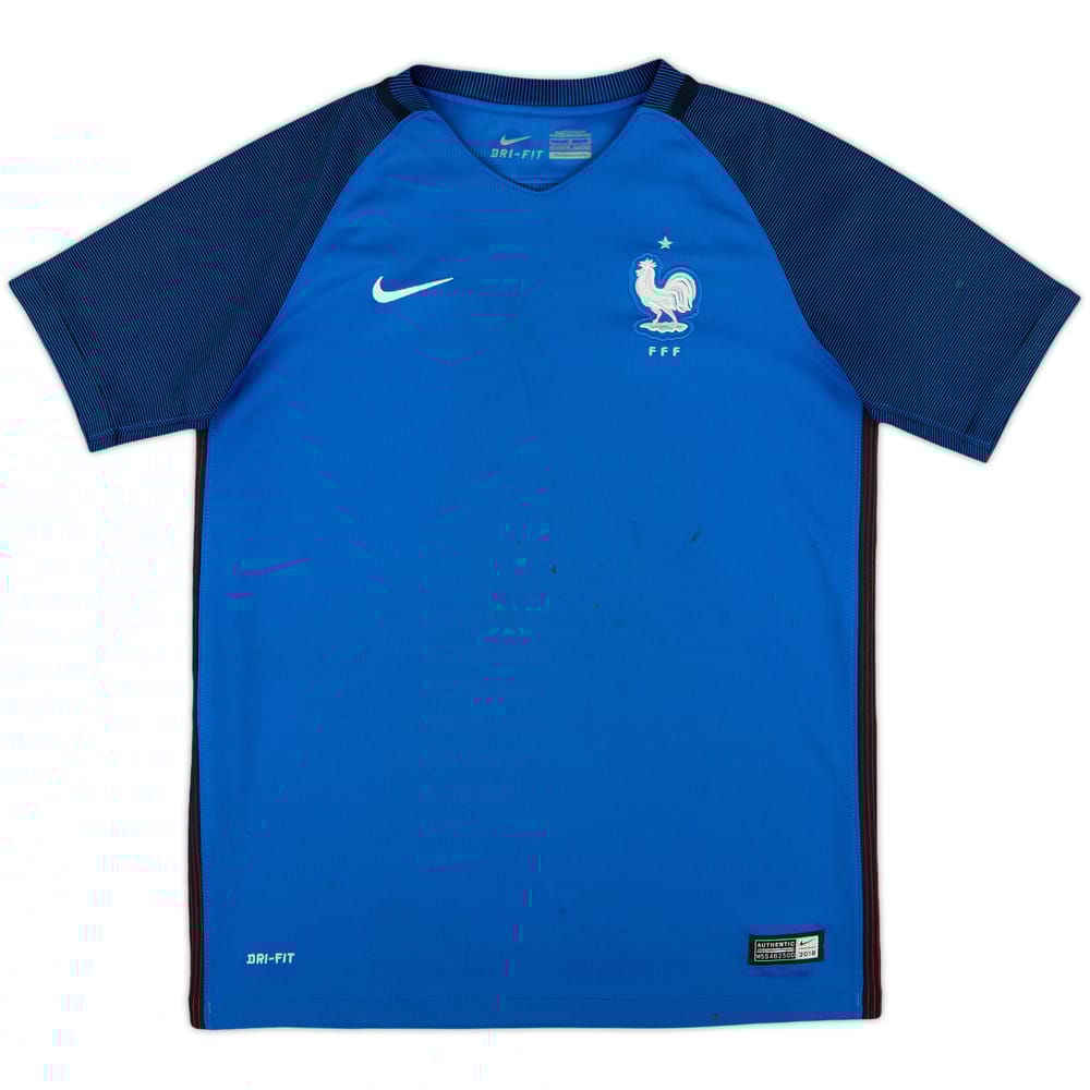 2016-17 France Home Shirt - 4/10 - (L.Boys)