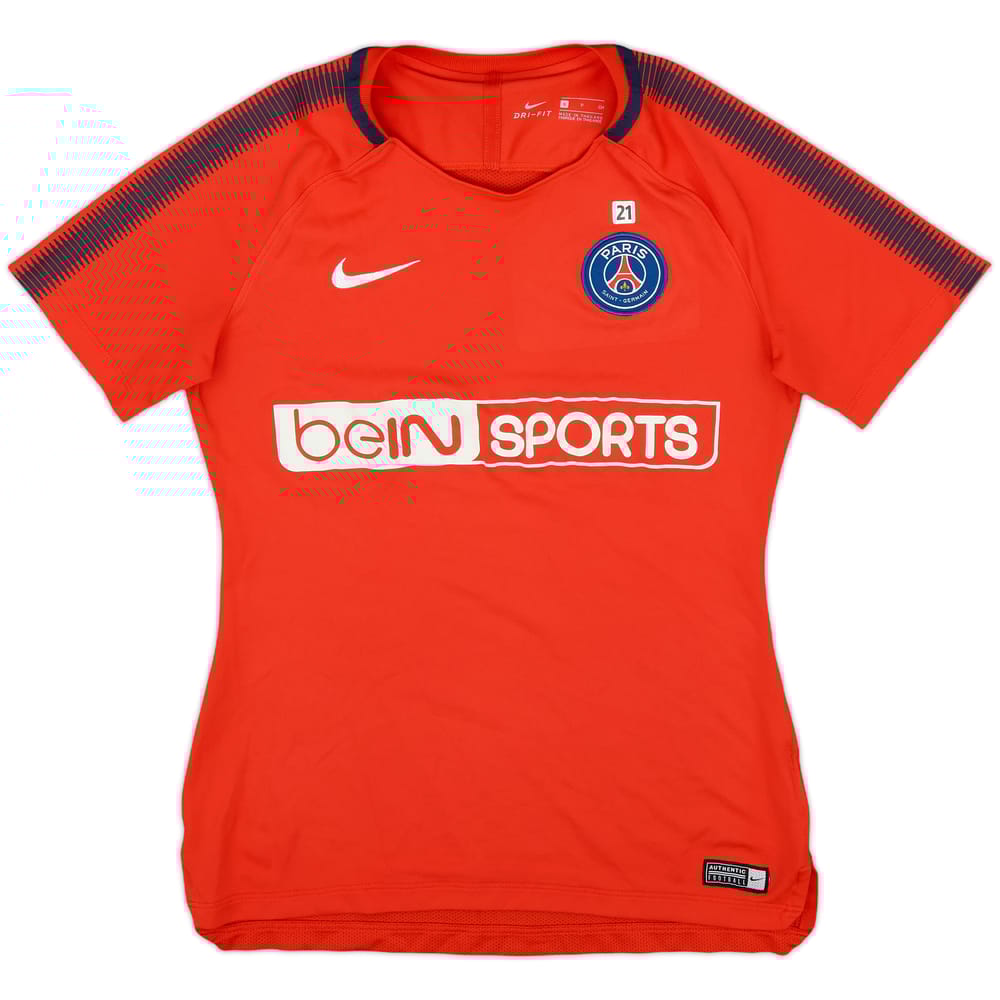 2017-18 Paris Saint-Germain Nike Player Issue Training Shirt #21 - 7/10 - (Women's S)