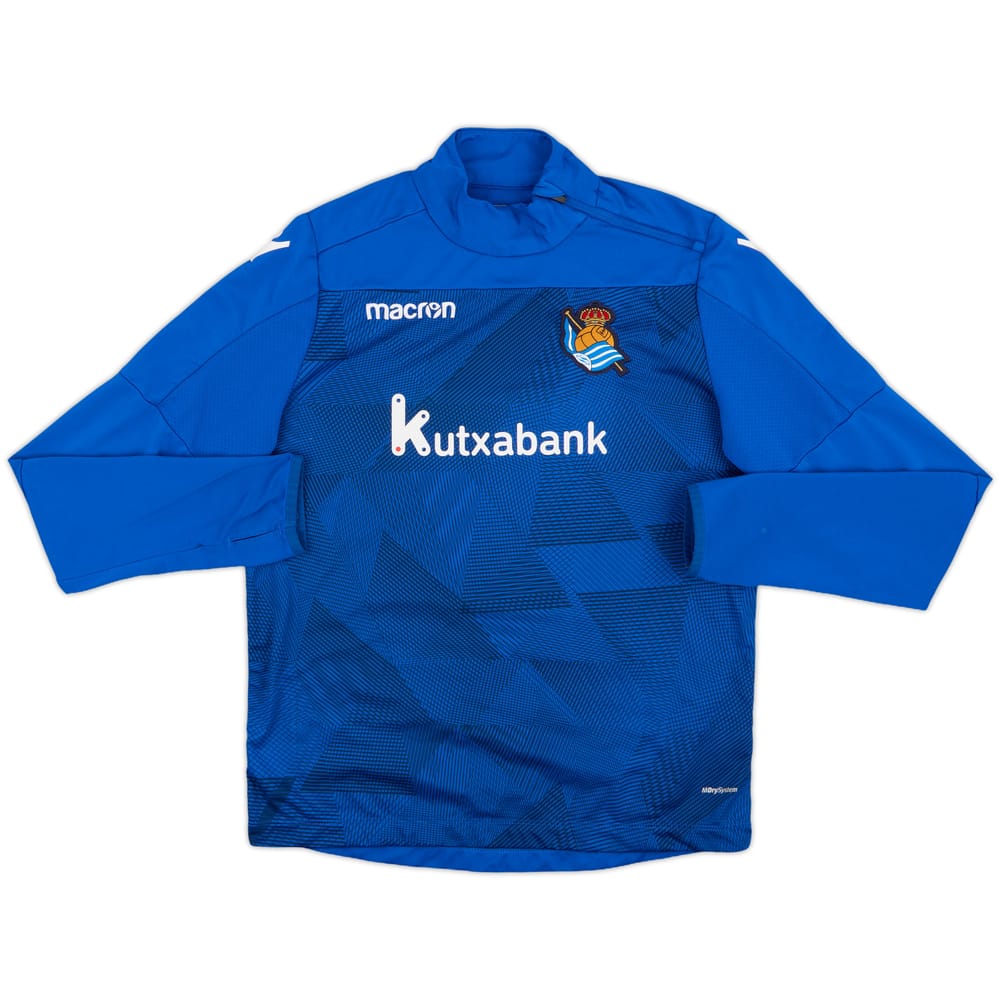 2021-22 Real Sociedad Macron Drill Top - 8/10 - (L.Boys)