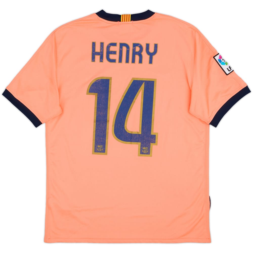 2009-10 Barcelona Away Shirt Henry #14 - 6/10 - (M)