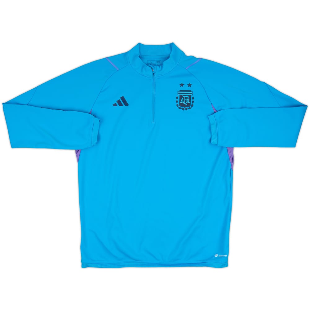 2022-23 Argentina adidas 1/4 Zip Training Top - 6/10 - (L)