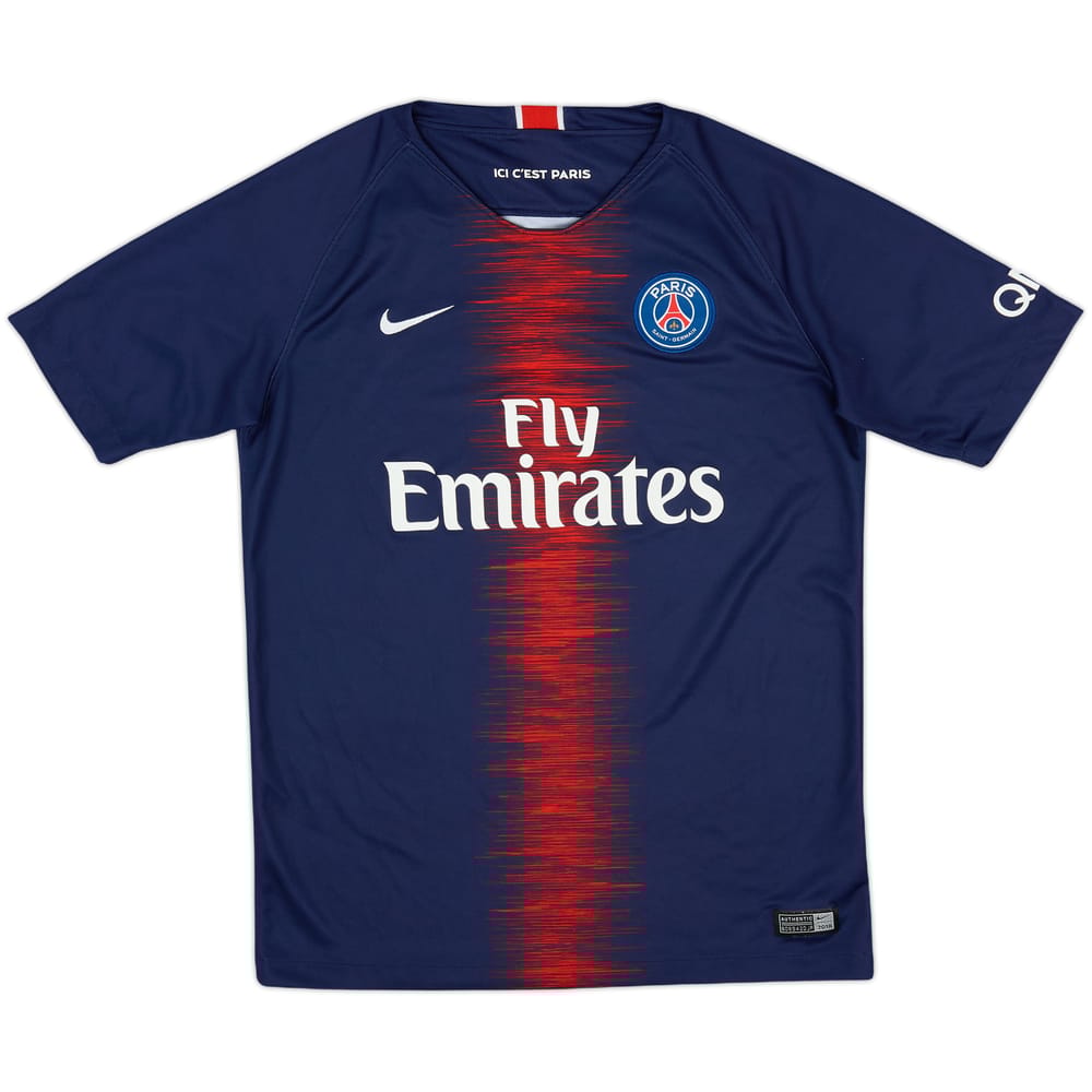 2018-19 Paris Saint-Germain Home Shirt - 8/10 - (XL.Boys)