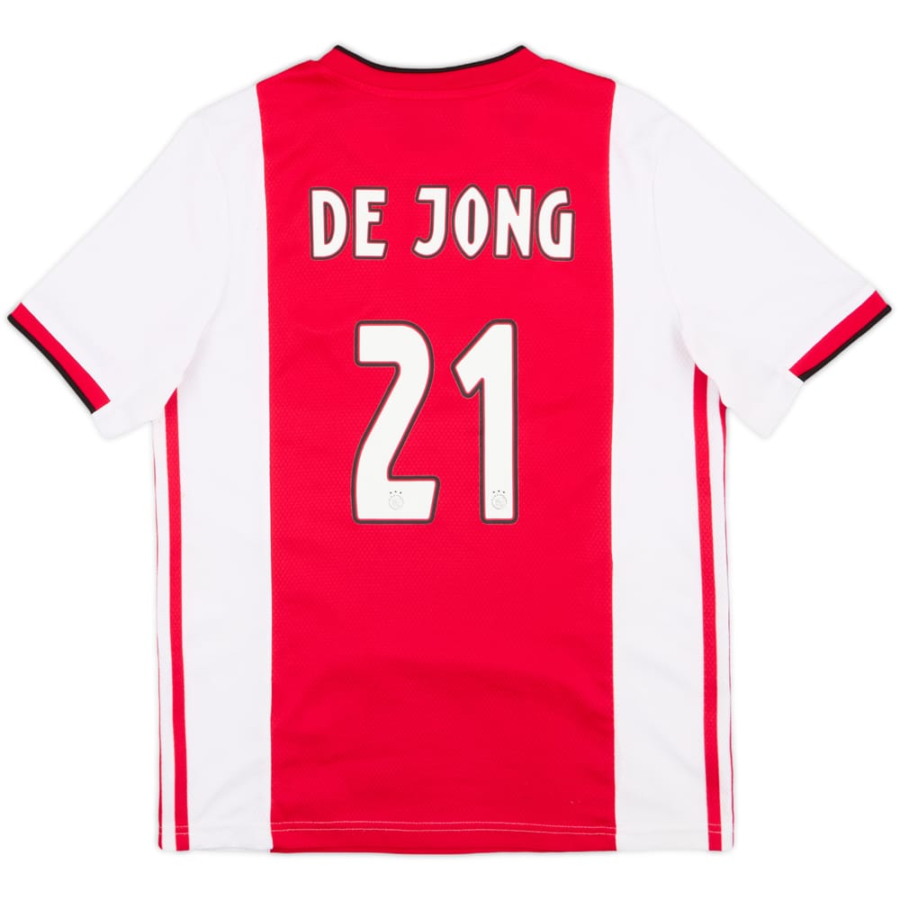 2019-20 Ajax Home Shirt De Jong #21 - 7/10 - (L.Boys)