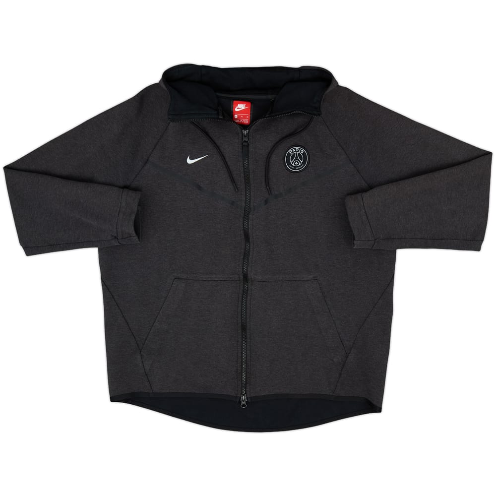 2017-18 Paris Saint-Germain Nike Zipped Hooded Sweat Top - 8/10 - (XL)