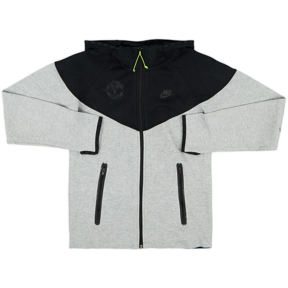 2014-15 Manchester United Nike Hooded Track Jacket - 7/10 - (M)