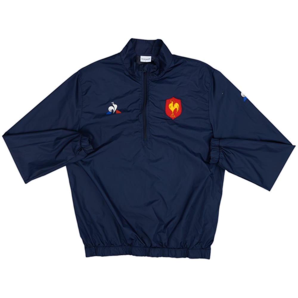 2010s France Rugby Le Coq Sportif 1/2 Zip Windbreaker - 9/10 - (L)
