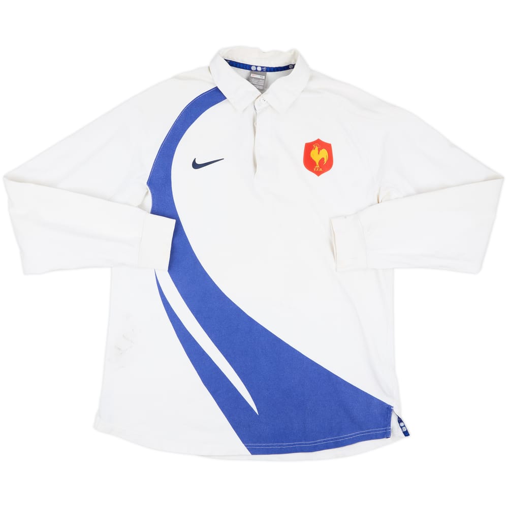 2007-08 France Rugby Polo L/S Shirt - 6/10 - (XL)