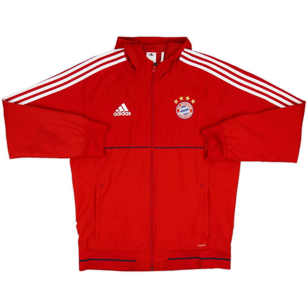 2017-18 Bayern Munich adidas Hooded Track Jacket - 8/10 - (L)