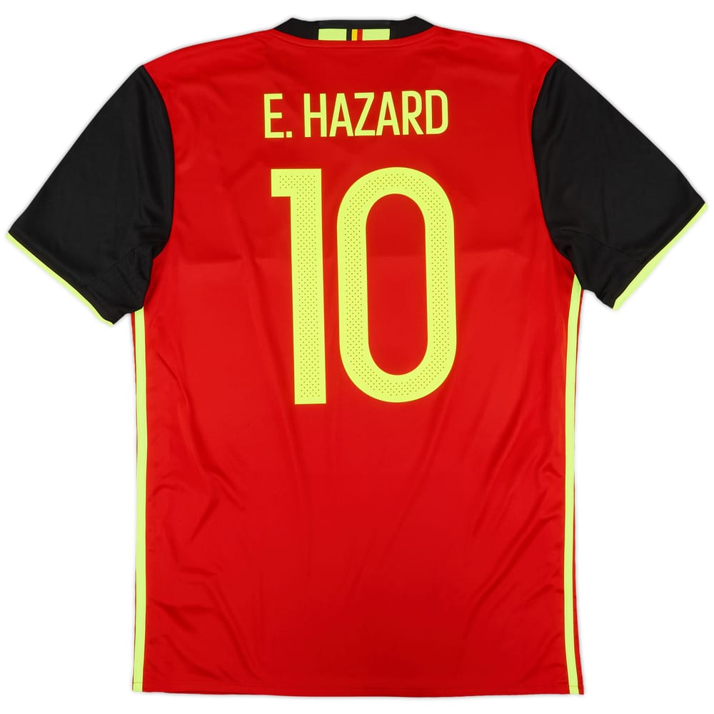 2016-17 Belgium Home Shirt E. Hazard #10 - 10/10 - (M)