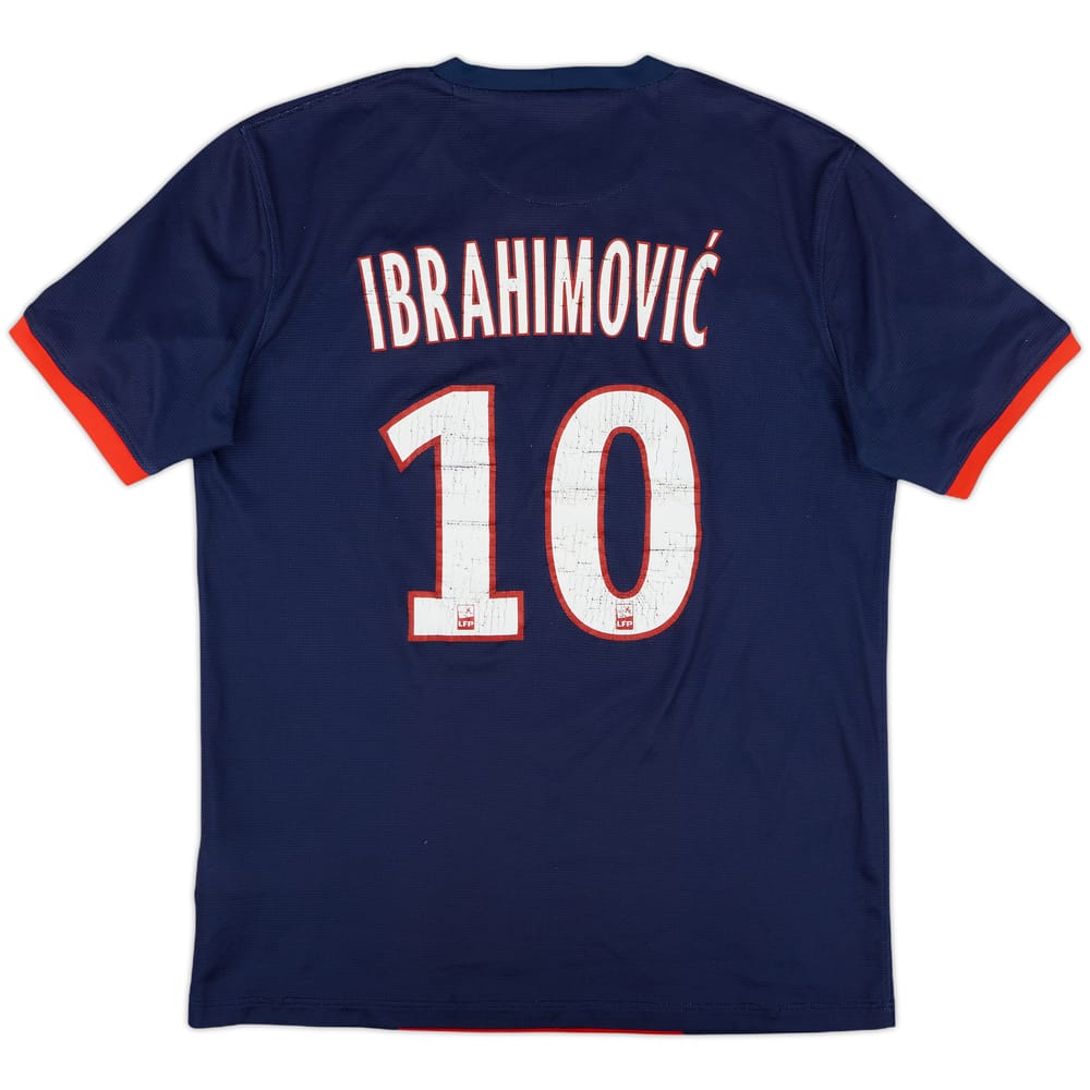 2013-14 Paris Saint-Germain Home Shirt Ibrahimovic #10 - 5/10 - (M)