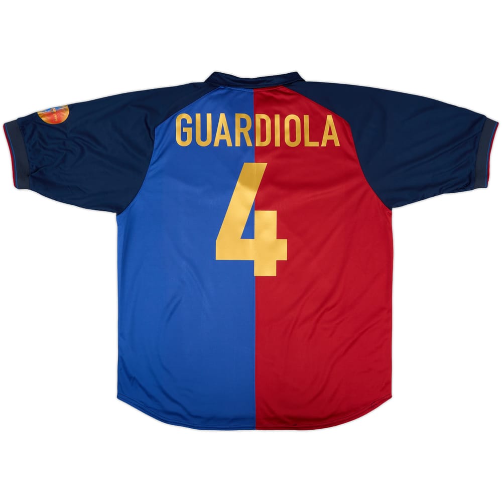 1999-00 Barcelona Centenary Home Shirt Guardiola #4 - 5/10 - (XL)