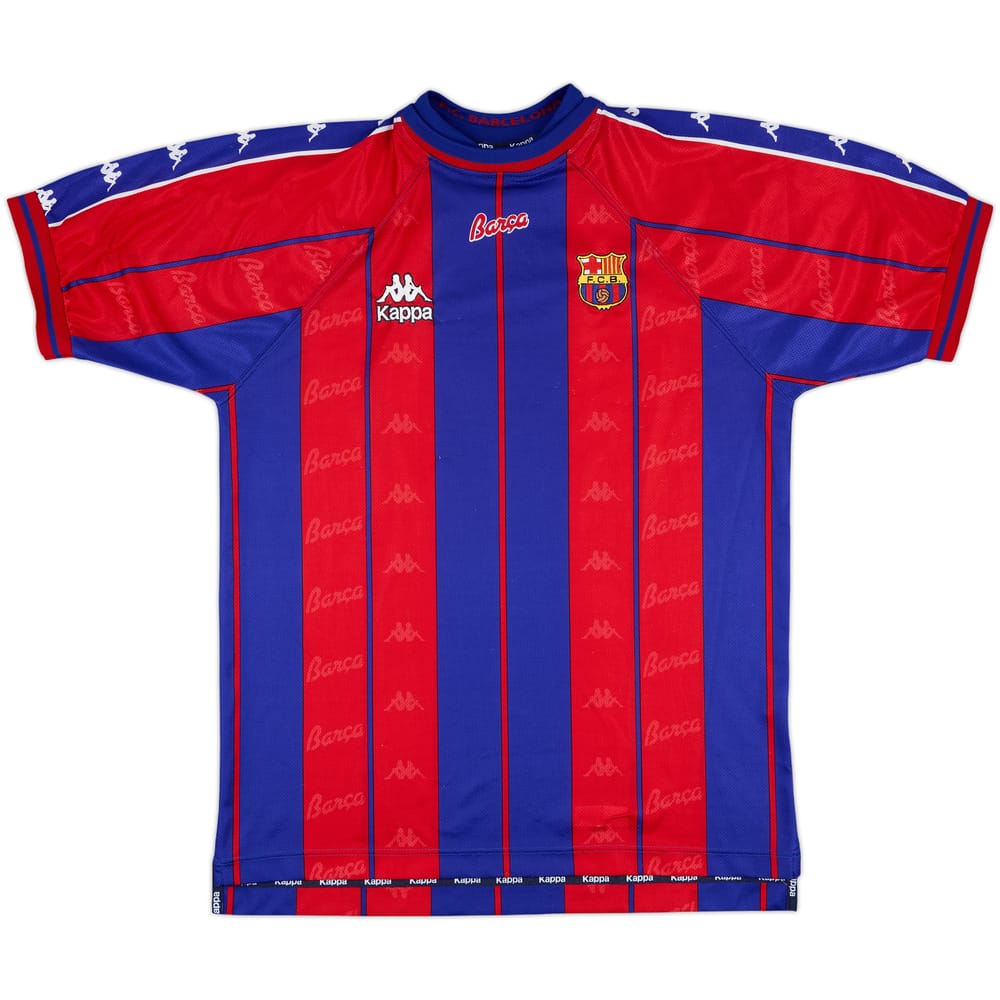 1997-98 Barcelona Home Shirt - 9/10 - (XL)