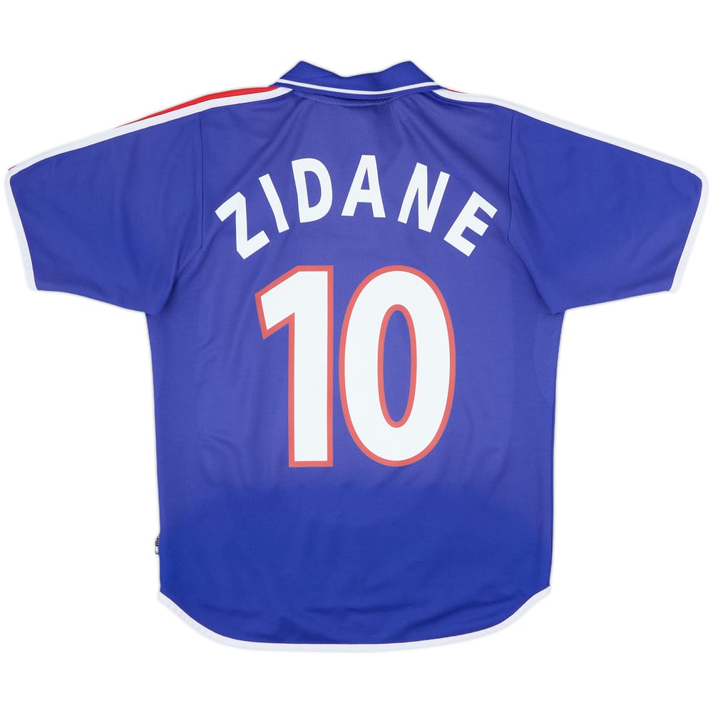2000-02 France Home Shirt Zidane #10 - 6/10 - (S)