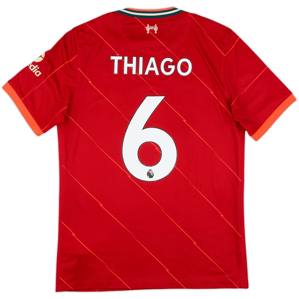 2021-22 Liverpool Home Shirt Thiago #6 - 8/10 - (M)