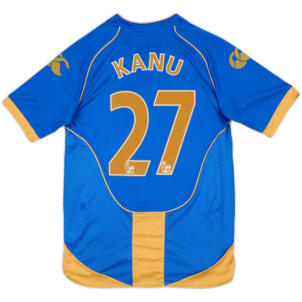 2008-09 Portsmouth Home Shirt Kanu #27 - 8/10 - (S)
