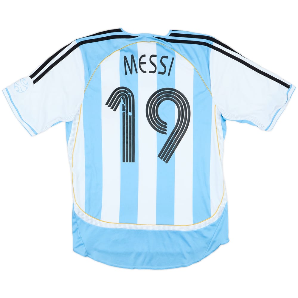 2005-07 Argentina Home Shirt Messi #19 - 5/10 - (M)