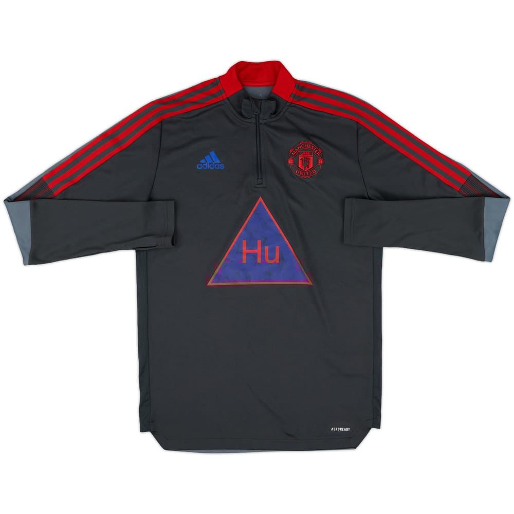 2020-21 Manchester United adidas Humanrace 1/4 Zip Training Top - 8/10 - (M)
