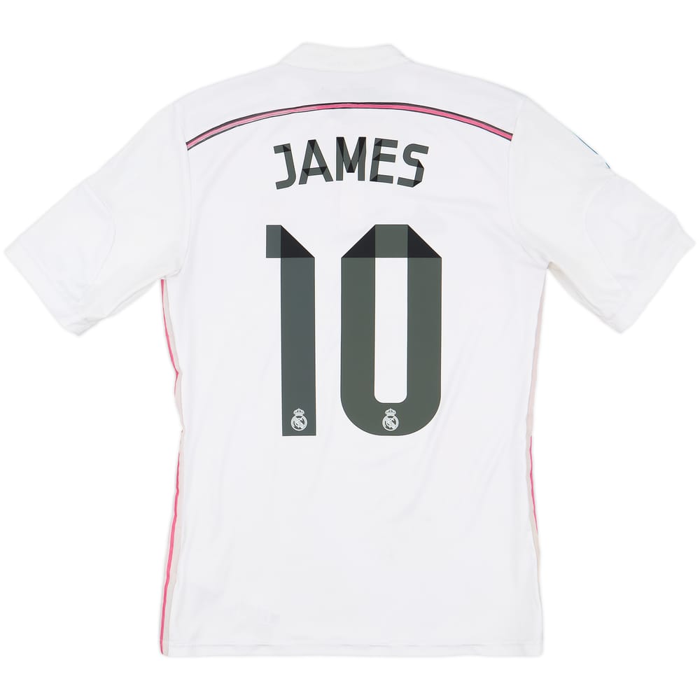 2014-15 Real Madrid Home Shirt James #10 - 7/10 - (S)