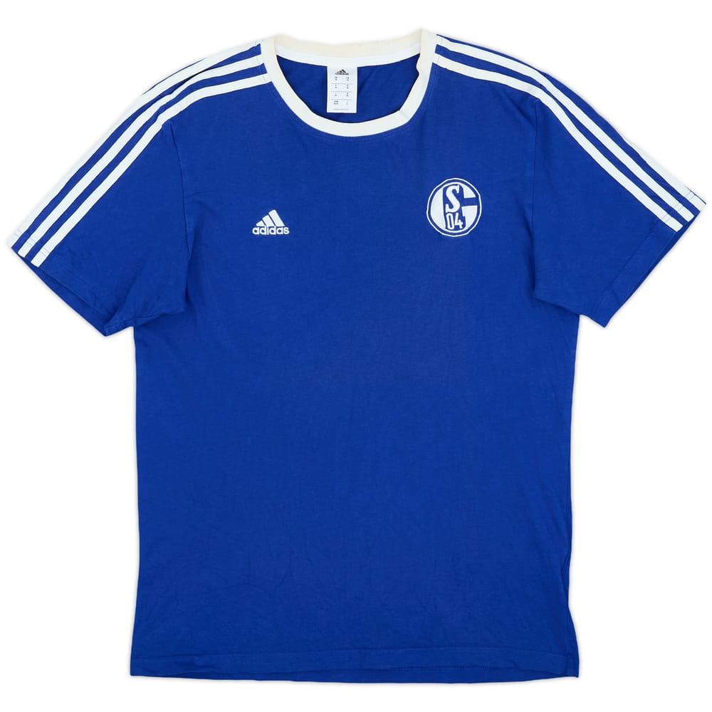 2013-14 Schalke adidas Cotton Tee - 7/10 - (M)