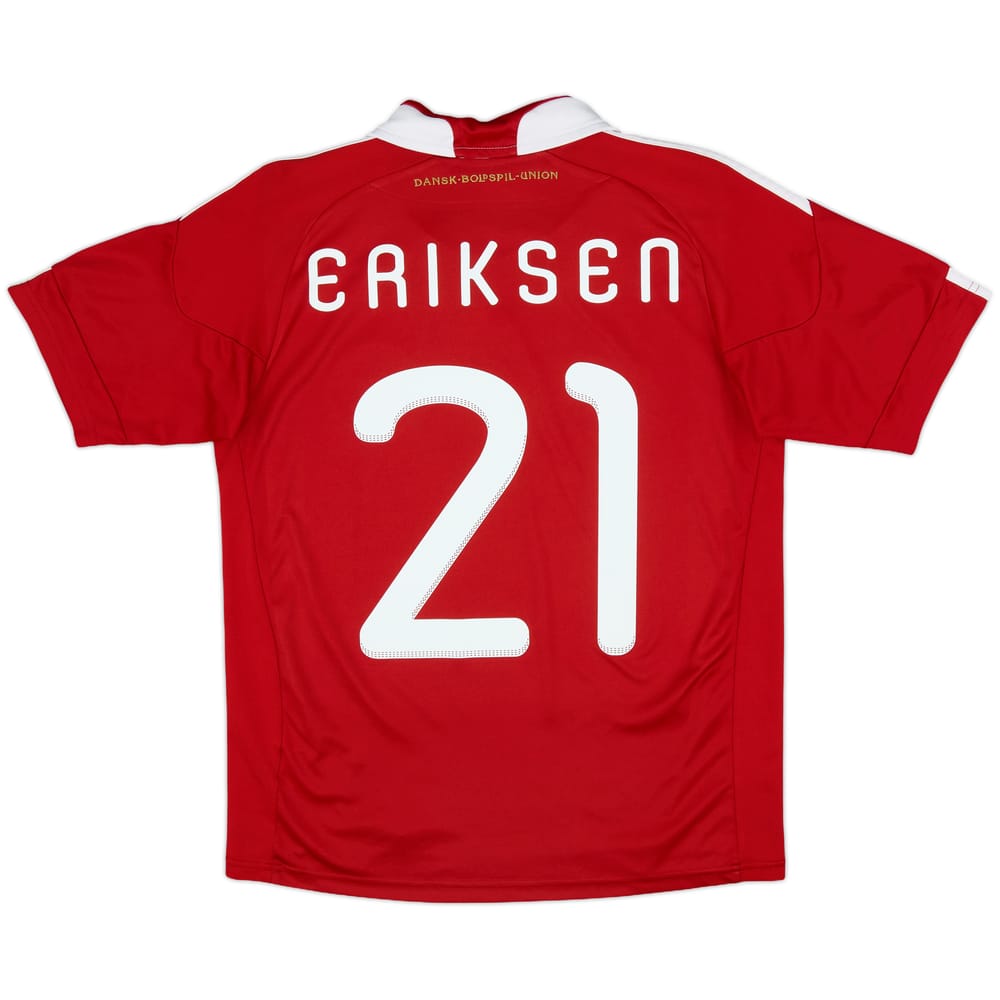 2010-11 Denmark Home Shirt Eriksen #21 - 8/10 - (XL.Boys)