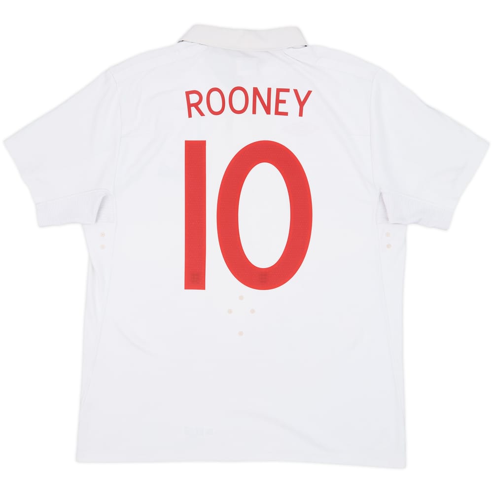 2009-10 England 'World Cup South Africa 2010' Home Shirt Rooney #10 - 7/10 - (L)